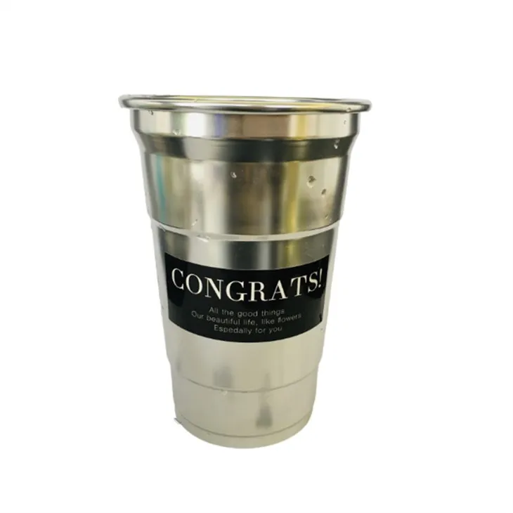 ڈسپوزایبل سٹیپ بیئر ایلومینیم کپ