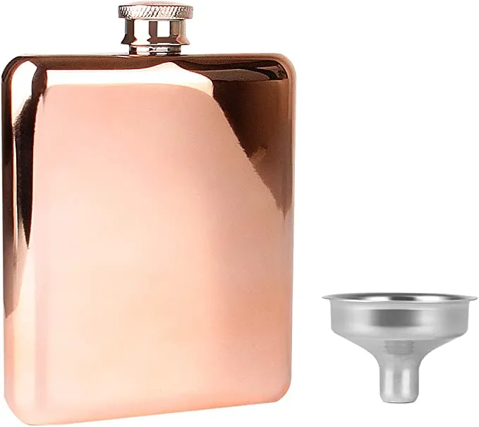 گلاب گولڈ سٹینلیس سٹیل ہپ فلاسک